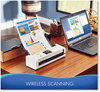 A Picture of product BRT-ADS1700W Brother ImageCenter™ ADS-1700W Wireless Dual CIS Scanner ADS1700W Compact Color Desktop with Duplex and Touchscreen