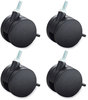 A Picture of product SAF-1210BL Safco® Carpet Casters for AlphaBetter® Desks 2.5" Wheel, Black, 4/Set