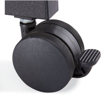 Safco® Carpet Casters for AlphaBetter® Desks 2.5" Wheel, Black, 4/Set