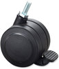 A Picture of product SAF-1211BL Safco® Hard Floor Casters for AlphaBetter® Desks 2.5" Wheel, Black, 4/Set
