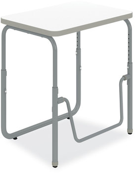 Safco® AlphaBetter® 2.0 Height-Adjustable Student Desk with Pendulum Bar Height-Adjust 27.75 x 19.75 22 to 30, Dry Erase, Ships in 1-3 Business Days