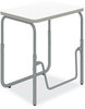 A Picture of product SAF-1221DE Safco® AlphaBetter® 2.0 Height-Adjustable Student Desk with Pendulum Bar Height-Adjust 27.75 x 19.75 22 to 30, Dry Erase, Ships in 1-3 Business Days