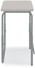 A Picture of product SAF-1221GR Safco® AlphaBetter® 2.0 Height-Adjustable Student Desk with Pendulum Bar Height-Adjust w/Pendulum 27.75 x 19.75 22 to 30, Pebble Gray, Ships in 1-3 Business Days