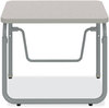 A Picture of product SAF-1221GR Safco® AlphaBetter® 2.0 Height-Adjustable Student Desk with Pendulum Bar Height-Adjust w/Pendulum 27.75 x 19.75 22 to 30, Pebble Gray, Ships in 1-3 Business Days