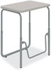 A Picture of product SAF-1221GR Safco® AlphaBetter® 2.0 Height-Adjustable Student Desk with Pendulum Bar Height-Adjust w/Pendulum 27.75 x 19.75 22 to 30, Pebble Gray, Ships in 1-3 Business Days