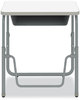 A Picture of product SAF-1222DE Safco® AlphaBetter® 2.0 Height-Adjustable Student Desk with Pendulum Bar Height-Adjust 27.75 x 19.75 22 to 30, Dry Erase, Ships in 1-3 Business Days