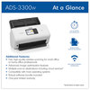 A Picture of product BRT-ADS3300W Brother ADS-3300W High-Speed Desktop Scanner 600 dpi Optical Resolution, 60-sheet ADF