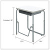 A Picture of product SAF-1222DE Safco® AlphaBetter® 2.0 Height-Adjustable Student Desk with Pendulum Bar Height-Adjust 27.75 x 19.75 22 to 30, Dry Erase, Ships in 1-3 Business Days