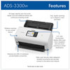 A Picture of product BRT-ADS3300W Brother ADS-3300W High-Speed Desktop Scanner 600 dpi Optical Resolution, 60-sheet ADF