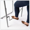 A Picture of product SAF-1222GR Safco® AlphaBetter® 2.0 Height-Adjustable Student Desk with Pendulum Bar 27.75" x 19.75" 22" to 30", Pebble Gray