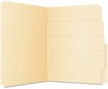 Pendaflex® Divide It Up™ File Folder 1/2-Cut Tabs: Assorted, Letter Size, 0.75" Expansion, Manila, 24/Pack