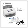A Picture of product BRT-ADS4900W Brother ADS-4900W Professional Desktop Scanner 600 dpi Optical Resolution, 100-Sheet Auto Document Feeder