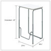 A Picture of product SAF-1223DE Safco® AlphaBetter® 2.0 Height-Adjustable Student Desk with Pendulum Bar Height-Adjust 27.75 x 19.75 29 to 43, Dry Erase, Ships in 1-3 Business Days