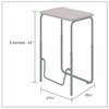 A Picture of product SAF-1223GR Safco® AlphaBetter® 2.0 Height-Adjustable Student Desk with Pendulum Bar 27.75" x 19.75" 29" to 43", Pebble Gray