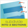 A Picture of product PFX-10773 Pendaflex® Divide It Up™ File Folder 1/2-Cut Tabs: Assorted, Letter Size, 0.75" Expansion, Colors, 12/Pack
