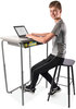 A Picture of product SAF-1224DE Safco® AlphaBetter® 2.0 Height-Adjustable Student Desk with Pendulum Bar Height-Adjust 27.75 x 19.75 29 to 43, Dry Erase, Ships in 1-3 Business Days