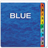A Picture of product PFX-11015 Pendaflex® Expanding Desk File 23 Dividers, Alpha Index, Letter Size, Blue Cover