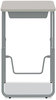 A Picture of product SAF-1224GR Safco® AlphaBetter® 2.0 Height-Adjustable Student Desk with Pendulum Bar Height-Adjust w/Pendulum 27.75 x 19.75 29 to 43, Pebble Gray, Ships in 1-3 Business Days