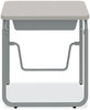 A Picture of product SAF-1224GR Safco® AlphaBetter® 2.0 Height-Adjustable Student Desk with Pendulum Bar Height-Adjust w/Pendulum 27.75 x 19.75 29 to 43, Pebble Gray, Ships in 1-3 Business Days