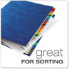 A Picture of product PFX-11015 Pendaflex® Expanding Desk File 23 Dividers, Alpha Index, Letter Size, Blue Cover