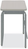 A Picture of product SAF-1224GR Safco® AlphaBetter® 2.0 Height-Adjustable Student Desk with Pendulum Bar Height-Adjust w/Pendulum 27.75 x 19.75 29 to 43, Pebble Gray, Ships in 1-3 Business Days