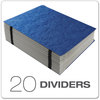 A Picture of product PFX-11015 Pendaflex® Expanding Desk File 23 Dividers, Alpha Index, Letter Size, Blue Cover