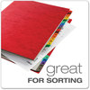 A Picture of product PFX-11017 Pendaflex® Expanding Desk File 23 Dividers, Alpha Index, Letter Size, Red Cover