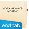 A Picture of product PFX-11035 Pendaflex® Manila Laminated Spine Shelf File Folders Straight Tabs, Letter Size, 100/Box