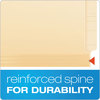 A Picture of product PFX-11230 Pendaflex® Manila Laminated Spine Shelf File Folders Straight Tabs, Letter Size, 50/Box