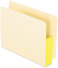A Picture of product PFX-12823 Pendaflex® Manila Drop Front Shelf File Pockets with Rip-Proof-Tape Gusset Top, 5.25" Expansion, Letter Size, 10/Box