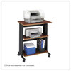 A Picture of product SAF-1881CY Safco® Muv™ Three Level Machine Cart/Printer Stand Engineered Wood, 3 Shelves, 29.5" x 20" 35", Cherry/Black
