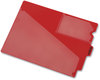 A Picture of product PFX-13541 Pendaflex® Colored Poly Out Guides with Center Tab 1/3-Cut End 8.5 x 11, Red, 50/Box