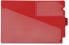 A Picture of product PFX-13541 Pendaflex® Colored Poly Out Guides with Center Tab 1/3-Cut End 8.5 x 11, Red, 50/Box