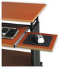 A Picture of product SAF-1923CY Safco® Muv™ Standing Desk 29.5" x 22" 45", Cherry, Ships in 1-3 Business Days