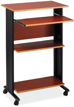 Safco® Muv™ Standing Desk 29.5" x 22" 45", Cherry, Ships in 1-3 Business Days