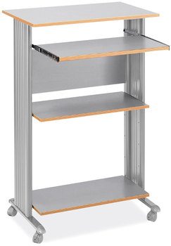 Safco® Muv™ Standing Desk 29.5" x 22" 45", Gray, Ships in 1-3 Business Days