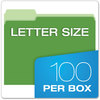 A Picture of product PFX-15213ASST Pendaflex® Colored File Folders 1/3-Cut Tabs: Assorted, Letter Size, Colors, 100/Box