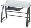 A Picture of product SAF-1938TG Safco® Xpressions™ 47" Computer Desk x 23" 37", Frosted/Black
