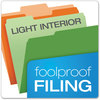 A Picture of product PFX-15213ASST Pendaflex® Colored File Folders 1/3-Cut Tabs: Assorted, Letter Size, Colors, 100/Box