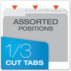 A Picture of product PFX-15213GRA Pendaflex® Colored File Folders 1/3-Cut Tabs: Assorted, Letter Size, Gray/Light Gray, 100/Box