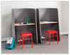 A Picture of product SAF-1958DG Safco® Roam™ Touchdown Workstation 33" x 30" 51.5", Beech/Dark Gray, Ships in 1-3 Business Days