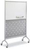 A Picture of product SAF-2008GR Safco® Rumba™ Whiteboard Collaboration Screen Accessories Eraser Tray, 12.25 x 3.5 2.25, Magnetic Mount, Silver