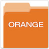 A Picture of product PFX-15213ORA Pendaflex® Colored File Folders 1/3-Cut Tabs: Assorted, Letter Size, Orange/Light Orange, 100/Box