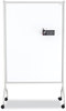 A Picture of product SAF-2014WBS Safco® Rumba™ Whiteboard Collaboration Screen Full Panel 36w x 16d 54h, White/Gray