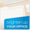 A Picture of product PFX-15213WHI Pendaflex® Colored File Folders 1/3-Cut Tabs: Assorted, Letter Size, White, 100/Box