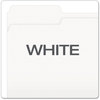 A Picture of product PFX-15213WHI Pendaflex® Colored File Folders 1/3-Cut Tabs: Assorted, Letter Size, White, 100/Box