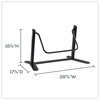 A Picture of product SAF-2134BL Safco® Dynamic Footrest 29w x 17.75d 16.5h, Black