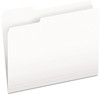 A Picture of product PFX-15213WHI Pendaflex® Colored File Folders 1/3-Cut Tabs: Assorted, Letter Size, White, 100/Box