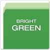A Picture of product PFX-152BGR Pendaflex® Colored File Folders Straight Tabs, Letter Size, Green/Light Green, 100/Box