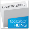 A Picture of product PFX-152GRA Pendaflex® Colored File Folders Straight Tabs, Letter Size, Gray/Light Gray, 100/Box